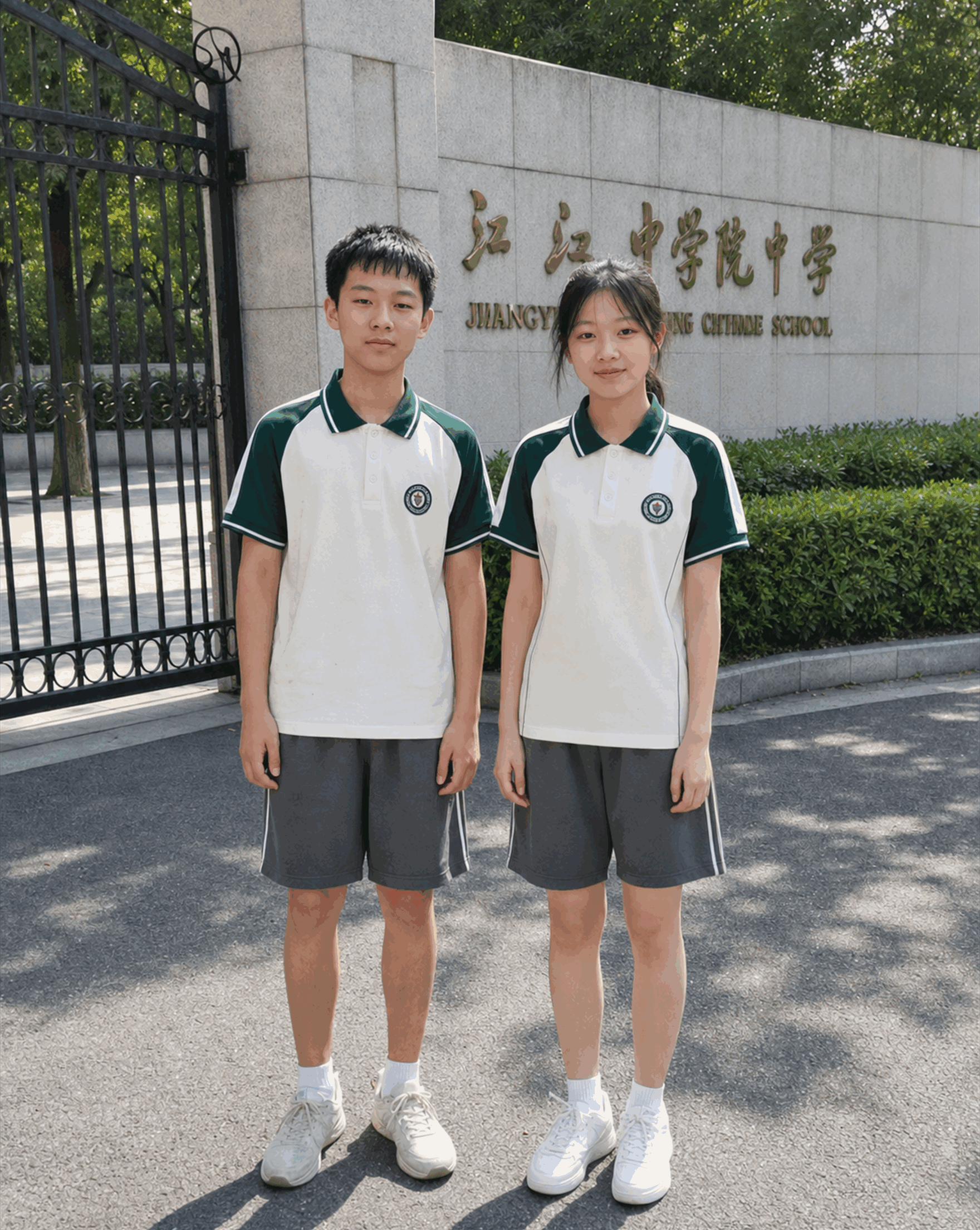 初中夏季校服