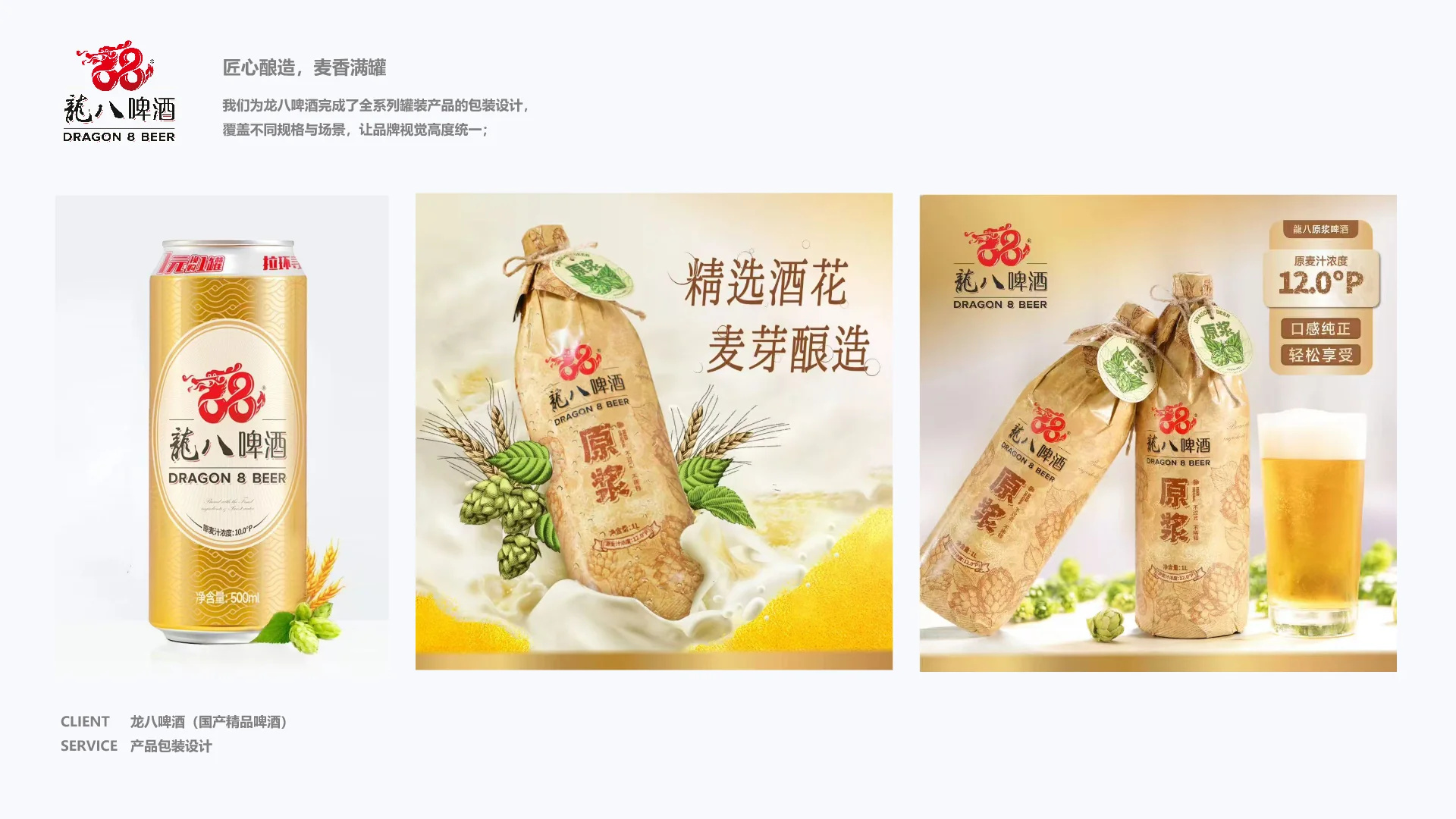 龙八啤酒｜包装案例第 34 页