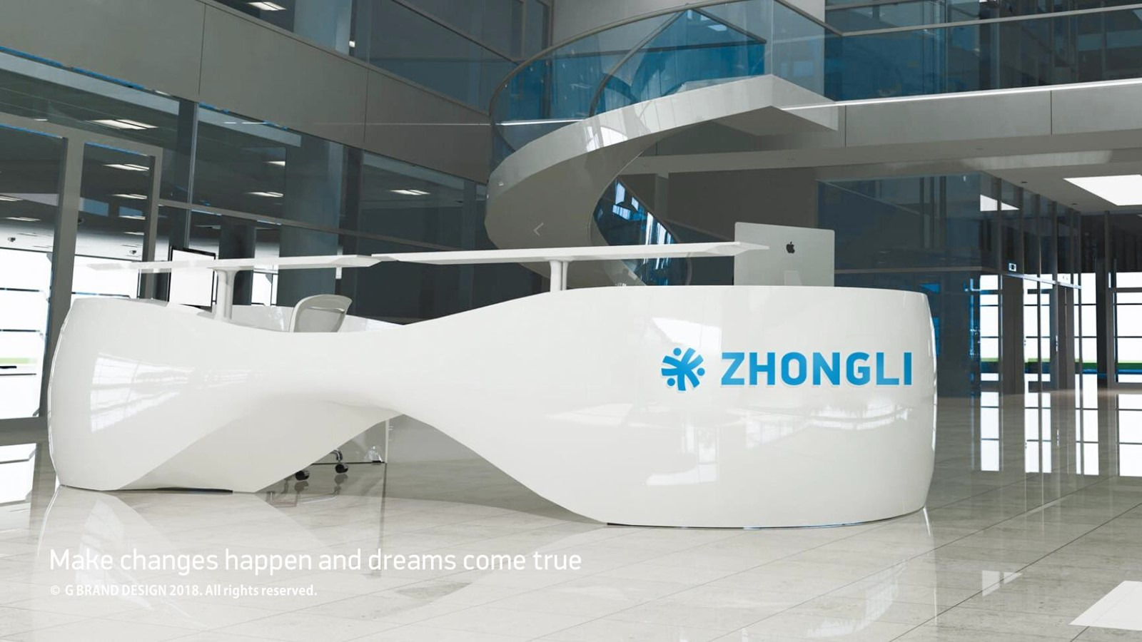 ZHONGLI 品牌前厅｜办公设计案例第 1 张